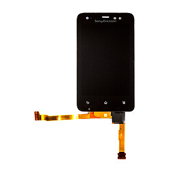 Дисплей (экран) Sony Ericsson ST17i Xperia ACTIVE, С сенсорным стеклом, Черный