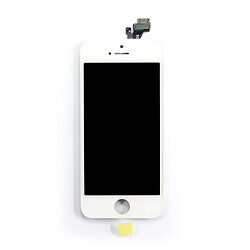 Дисплей (екран) Apple iPhone 5, з сенсорним склом, білий