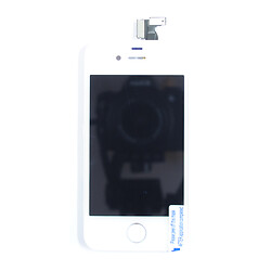 Дисплей (екран) Apple iPhone 4S, High quality, З сенсорним склом, З рамкою, Білий