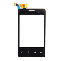 Тачскрин (сенсор) LG E405 Optimus L3 Dual, черный