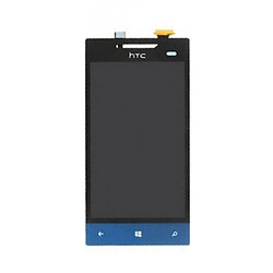 Дисплей (екран) HTC A620e Windows Phone 8S / A620t Windows Phone 8S, High quality, Без рамки, З сенсорним склом, Синій
