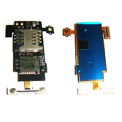 Шлейф LG P700 Optimus L7 / P705 Optimus L7, с разъемом на sim карту, с разъемом на карту памяти