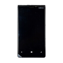 Дисплей (екран) Nokia Lumia 920, З сенсорним склом, Чорний