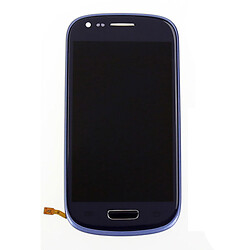 Дисплей (экран) Samsung I8190 Galaxy S3 mini, с сенсорным стеклом, синий