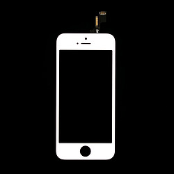 Дисплей (екран) Apple iPhone 5S / iPhone SE, High quality, З рамкою, З сенсорним склом, Білий