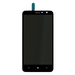 Дисплей (екран) Nokia Lumia 1320, З сенсорним склом, Чорний