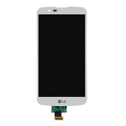 Дисплей (екран) LG K410 K10 3G Dual Sim / K420N K10 LTE / K430 K10 LTE Dual Sim, High quality, Без рамки, З сенсорним склом, Білий