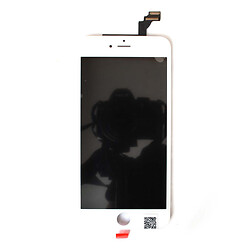 Дисплей (екран) Apple iPhone 6 Plus, High quality, З рамкою, З сенсорним склом, Білий