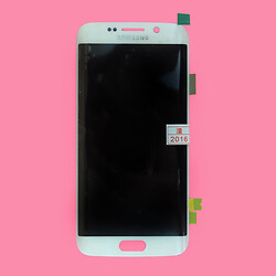 Дисплей (екран) Samsung G925 Galaxy S6 Edge / G925F Galaxy S6 Edge, З сенсорним склом, Білий