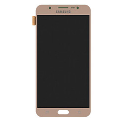 Дисплей (екран) Samsung J710 Galaxy J7, З сенсорним склом, Без рамки, TFT, Золотий