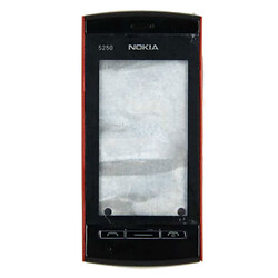 Корпус Nokia 5250, High quality, Червоний