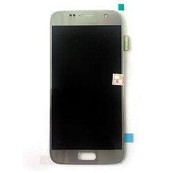 Дисплей (экран) Samsung G930 Galaxy S7, С сенсорным стеклом, Без рамки, OLED, Серебряный