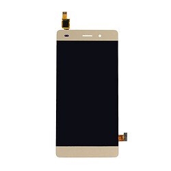 Дисплей (екран) Huawei Ascend P8 Lite, High quality, З сенсорним склом, Без рамки, Золотий