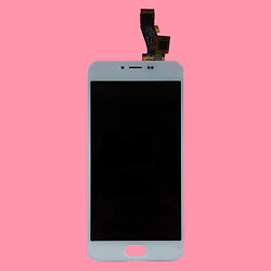 Дисплей (екран) Meizu M3 / M3 Mini, З сенсорним склом, Білий