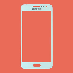 Скло Samsung A300F Galaxy A3 / A300H Galaxy A3, Білий