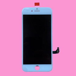 Дисплей (екран) Apple iPhone 7, High quality, З сенсорним склом, З рамкою, Білий