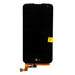 Дисплей (екран) LG K120E K4 LTE / K121 K4 LTE / K130E K4 LTE, З сенсорним склом, Чорний
