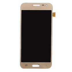 Дисплей (экран) Samsung J210 Galaxy J2 Duos, С сенсорным стеклом, Золотой