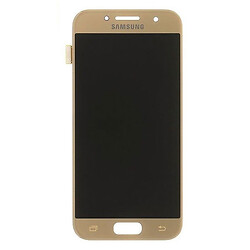 Дисплей (екран) Samsung A320 Galaxy A3 Duos, З сенсорним склом, Золотий