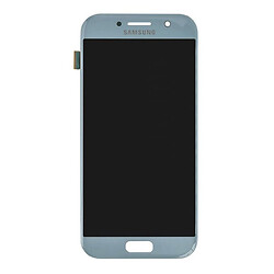 Дисплей (экран) Samsung A520 Galaxy A5 Duos, С сенсорным стеклом, Синий