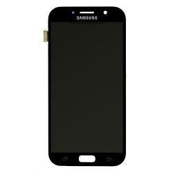 Дисплей (екран) Samsung A720 Galaxy A7 Duos, З сенсорним склом, Без рамки, TFT, Чорний