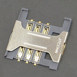 Роз'єм на SIM карту Fly E141 TV+ / EZZY 3 / EZZY 4 / IQ458 Evo Tech 2 / IQ459 Quad EVO Chic 2 / E171 / DS105D+ / DS150 / E131 / IQ440 Energie / IQ456 ERA Life 2 / DS105c / IQ4410i Phoenix 2 / IQ4416 ERA Life 5 / DS106 / DS105 / E141 TV / E133 / E181