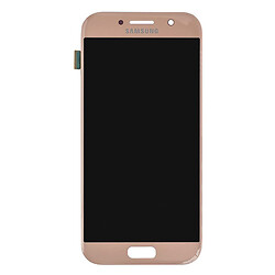 Дисплей (экран) Samsung A520 Galaxy A5 Duos, С сенсорным стеклом, Без рамки, OLED, Розовый