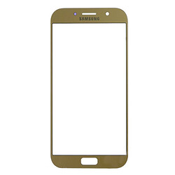 Скло Samsung A720 Galaxy A7 Duos, Золотий