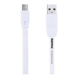 USB кабель Remax RC-001m Full Speed, MicroUSB, Original, 1.0 м., Білий