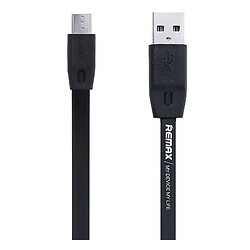 USB кабель Remax RC-001m Full Speed, MicroUSB, Original, 2.0 м., Чорний