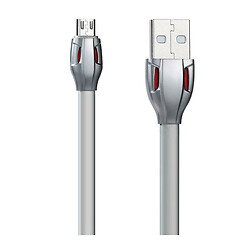 USB кабель Remax RC-035m Laser, MicroUSB, Original, 1.0 м., Сірий