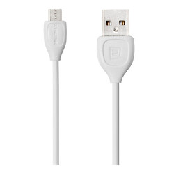 USB кабель Remax RC-050m Lesu, Original, MicroUSB, 1.0 м., Белый