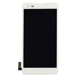 Дисплей (экран) LG K200 X Style Dual Sim, С сенсорным стеклом, Белый