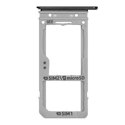 Держатель SIM карты Samsung G950FD Galaxy S8 / G955 Galaxy S8 Plus, Черный