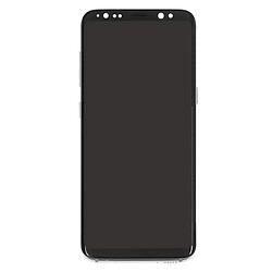 Дисплей (екран) Samsung G950 Galaxy S8, З сенсорним склом, З рамкою, Super Amoled, Срібний