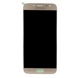 Дисплей (екран) Samsung J730 Galaxy J7, З сенсорним склом, Без рамки, TFT, Золотий