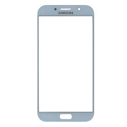 Скло Samsung A720 Galaxy A7 Duos, Блакитний