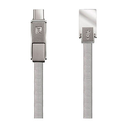 USB кабель Remax RC-070th Gplex 3 в 1 Apple iPhone SE 2022 / iPhone 14 Pro Max / iPhone 14 Plus / iPhone 14 Pro / iPhone 14 / iPhone 13 Pro / iPhone 13 Mini / iPhone 13 / iPhone 13 Pro Max, Original, MicroUSB, Type-C, Lightning, 1.0 м., Серебряный
