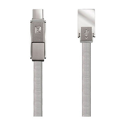 USB кабель Remax RC-070th Gplex 3 в 1 Apple iPhone 15 Plus / iPhone 15 Pro Max / iPhone 15 / iPhone 15 Pro / iPhone SE 2022 / iPhone 14 Pro Max / iPhone 14 Plus / iPhone 14 Pro / iPhone 14, MicroUSB, Type-C, Lightning, Original, 1.0 м., Срібний