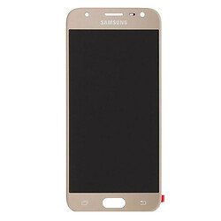 Дисплей (екран) Samsung J330F Galaxy J3 Duos, High quality, Без рамки, З сенсорним склом, Золотий