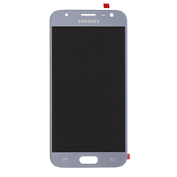 Дисплей (екран) Samsung J330F Galaxy J3 Duos, З сенсорним склом, Срібний