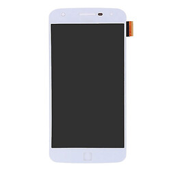 Дисплей (екран) Motorola XT1635 Moto Z Play, З сенсорним склом, Без рамки, OLED, Білий