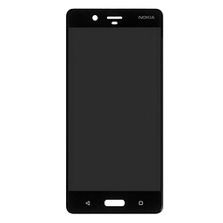 Дисплей (экран) Nokia 8 Dual Sim, High quality, С сенсорным стеклом, Без рамки, Черный