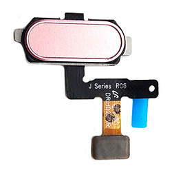 Шлейф Samsung J530 Galaxy J5 / J730 Galaxy J7, С кнопкой меню, Розовый