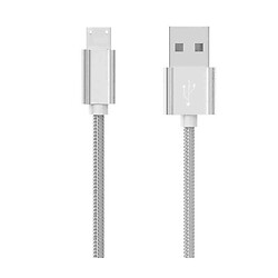 USB кабель Hoco X2 Knitted, MicroUSB, 1.0 м., Сірий