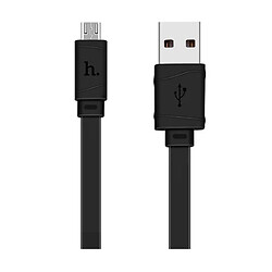 USB кабель Hoco X5 Bamboo, MicroUSB, 1.0 м., Чорний