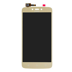 Дисплей (экран) Motorola XT1723 Moto C Plus, С сенсорным стеклом, Золотой