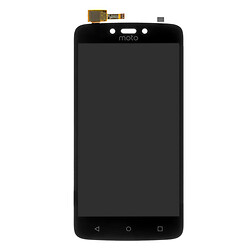 Дисплей (екран) Motorola XT1723 Moto C Plus, High quality, Без рамки, З сенсорним склом, Чорний