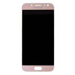 Дисплей (екран) Samsung J530 Galaxy J5, З сенсорним склом, Без рамки, Super Amoled, Рожевий