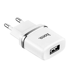 МЗП Hoco C11, MicroUSB, З кабелем, 1.0 A, Білий